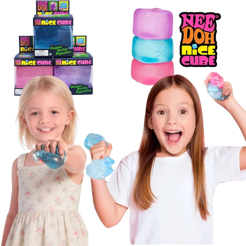 Trending Nee Doh Jellyfish & Cube Squish Toy, Soft Jelly Squeeze Stress Relief Fidget Toy, Sensory NeeDoh for Kids & Adults