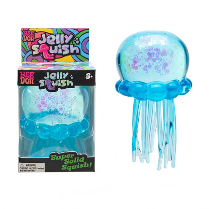 Trending Nee Doh Jellyfish & Cube Squish Toy, Soft Jelly Squeeze Stress Relief Fidget Toy, Sensory NeeDoh for Kids & Adults